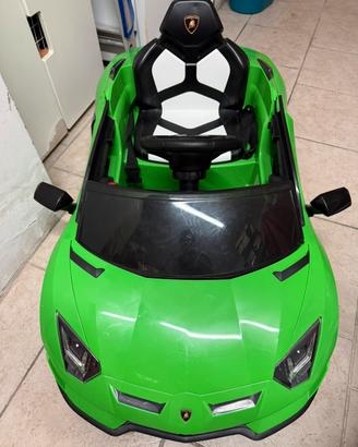 Macchina elettrica 12V Lamborghini verde