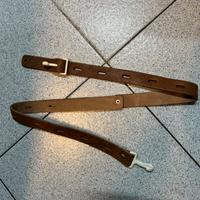 Tracolla Sax in pelle colore cuoio Made in England