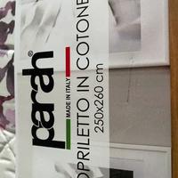 Copriletto in cotone 100% matrimoniale nuovo