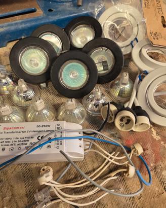 Faretti lampadine tfasformatore