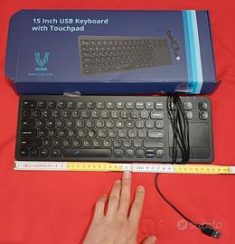Tastiera con touchpad cablata USB 15inch 37cm