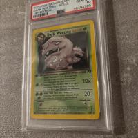 DARK WEEZING HOLO 1st Edition PSA 10 INGLESE