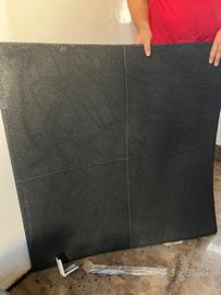 4 pezzi gommato 100x100 2 cm per stazione stacchi