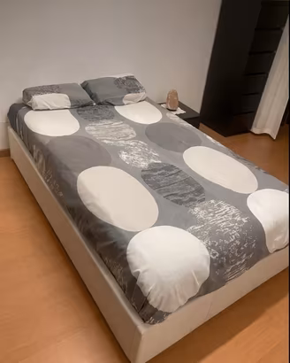 Letto contenitore una piazza e mezzo con materasso