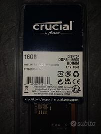 RAM Crucial 16GB DDR5-5600 UDIMM