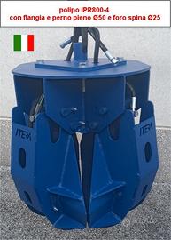 POLIPO IPR800 con perno per gancio gru Pinza Legna