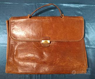 BORSA THE BRIDGE ORIGINALE IN PELLE CARTELLA VINTA