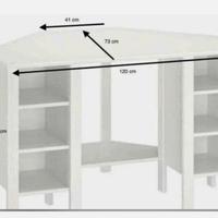 scrivania angolare Ikea modello Brusali
