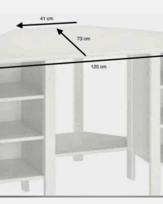 scrivania angolare Ikea modello Brusali