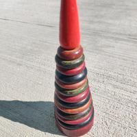 Piramide in legno rompicapo per bambini 