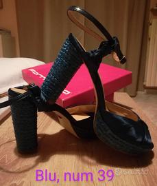 Sandali Fornarina blu num 39