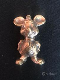 topo Gigio miniatura in bronzo