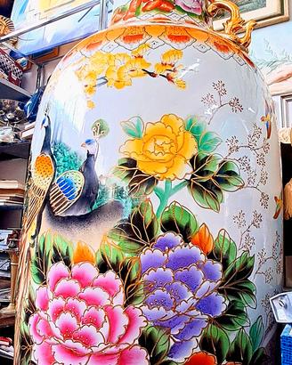 Imponente Vaso Cinese in Porcellana 