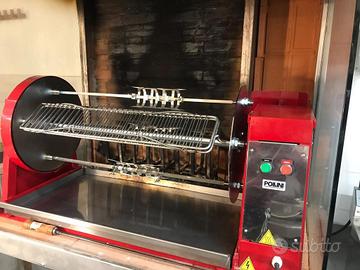Girarrosto polli a legna