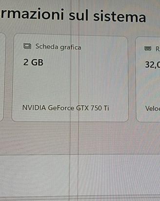 NVIDIA GE FORCE 750 ti 2GB