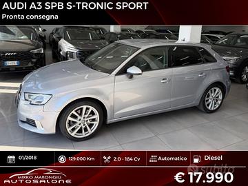 Audi A3 SPB 2.0 TDI S tronic Sport FINANZIABILE