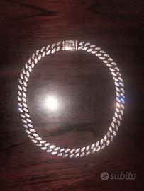 Collana diamantata stile rapper