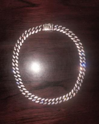 Collana diamantata stile rapper