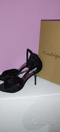scarpe con tacco nero n.38