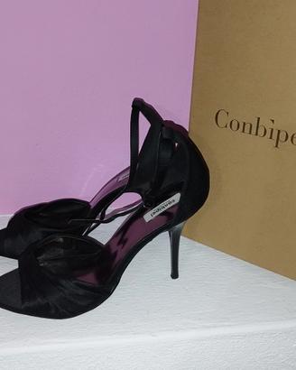 scarpe con tacco nero n.38