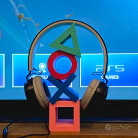 Supporto Cuffie Simboli Gaming PlayStation