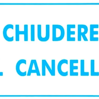 Cartello chiudere il cancello 30x20 cm  NUOVO