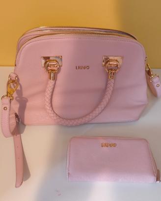 Borsa Liu jo rosa con portafoglio nuova mai usata