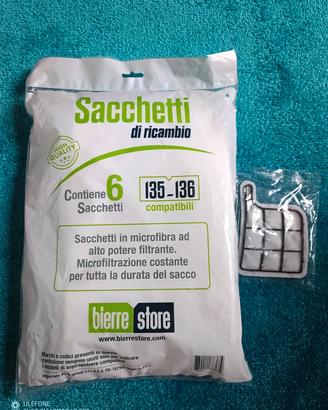 sacchetti ler Vorwerk Folletto 135 136