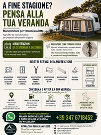 Riparazione e manutenzione verande roulotte