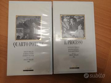 2 vhs Quarto potere e Il processo, perfette
