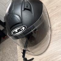 Casco moto jet HJC nero opaco con visiera L