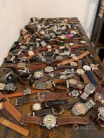 Lotto di oltre 130 orologi al quarzo/meccanici