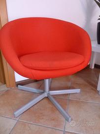 poltroncina rossa ikea