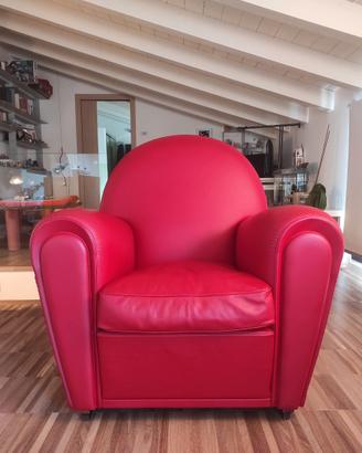 Poltrona FRAU vanity rossa