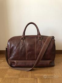 Borsa da viagio 55/40/27 a due piani,vera pelle