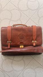 Borsa lavoro vintage Grand Castro Swiss vera pelle