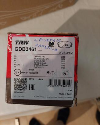Pastiglie freno anteriori sigillate TRW Sportage 3