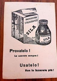 Pubblicità Inchiostro Stilografico Sila anni '40 