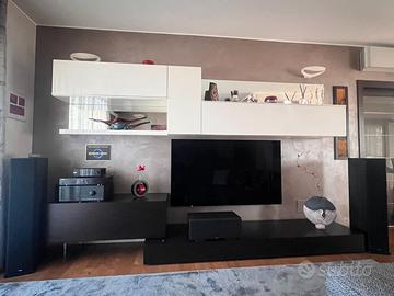 Pare attrezzata doppia soggiorno Presotto modulART