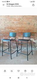 sedie alte Ikea plastica e alluminio 