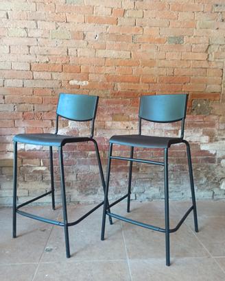 sedie alte Ikea plastica e alluminio 
