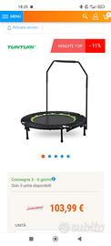 Trampolino pieghevole