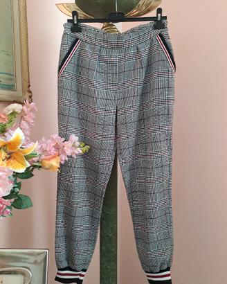 pantalone donna quadri 