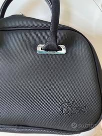 Borsa Lacoste nera + borsa Furla rosso lacca