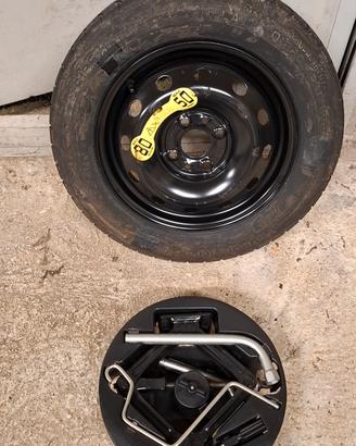 Ruotino di scorta completo 14° fiat 4 fori 