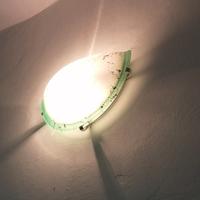 Plafoniera da muro verde acqua 