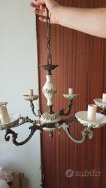 lampadario in ottone