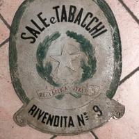 Insegna sali e tabacchi anni 60