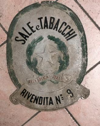 Insegna sali e tabacchi anni 60