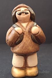 Presepe classico Thun pastore legna zaino no box